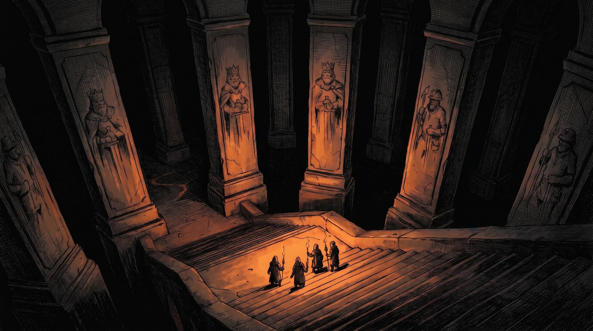 Who dug these halls, and what were they mining?